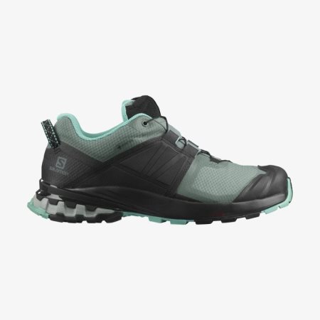 Salomon XA WILD GORE-TEX Womens Hiking Shoes Green/Black UK AZWS